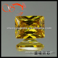 high quality rectangle cubic zirconia / golden yellow cz CZES-7x9